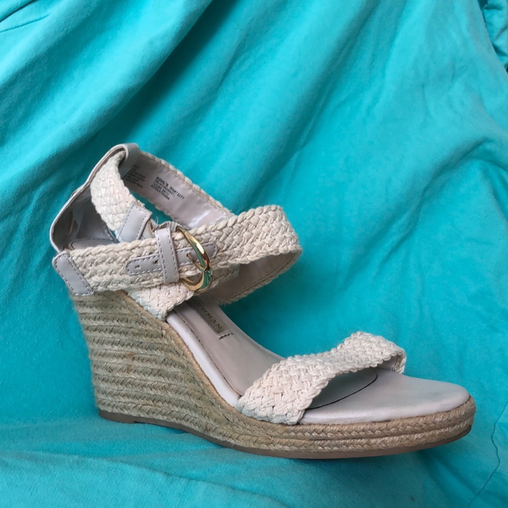 Woven Wedges with Gold Hardware